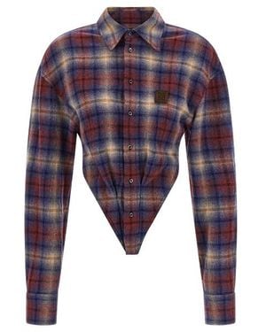 DSquared² Camicia Body Con Patch D2 - Blu