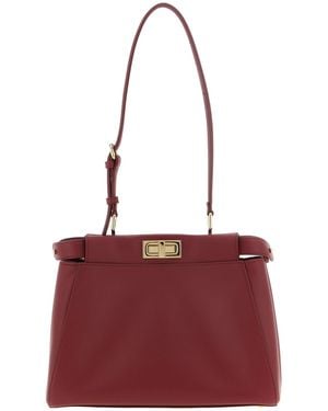 Fendi 'my Peekaboo®' Small Shoulder Bag - Red