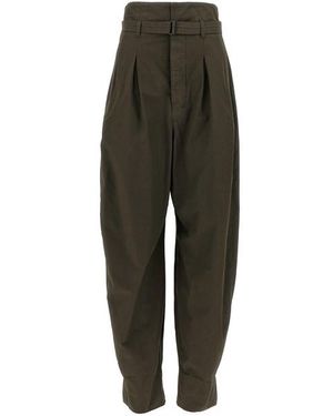 Lemaire Pantalone 'Folded waistband' - Verde