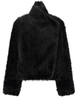 BB COUTURE 'jackie First' Eco-fur Coat - Black
