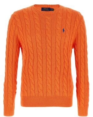Polo Ralph Lauren Cotton Braided Jumper - Orange