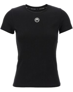 Marine Serre 'moon Logo' T-shirt - Black