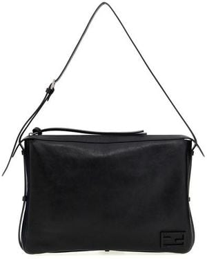 Fendi Borsa a spalla 'Simply Large' - Nero