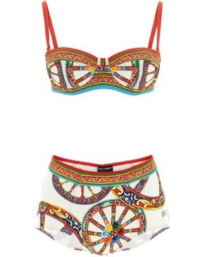 Dolce & Gabbana Sicilian 'carretto' Bikini - Multicolour
