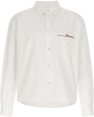 Marni Embroidery Shirt - White