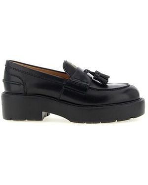Miu Miu Mocassini Con Nappe - Nero