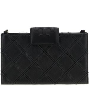Tory Burch Geldbörse 'Fleming' - Schwarz