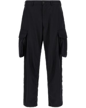 Comme des Garçons Pinstriped Cargo Trousers - Blue