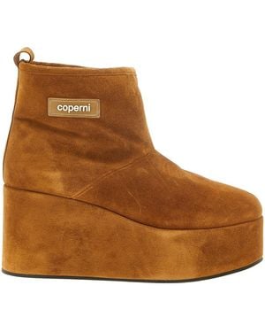 Coperni Stivaletto Suede - Marrone