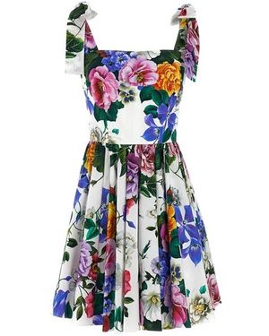 Dolce & Gabbana Abito 'Bouquet' - Bianco