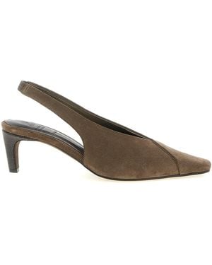 Brunello Cucinelli Slingpumps "City" - Braun