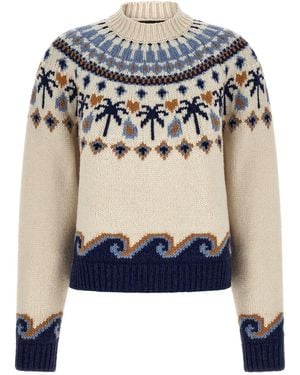 Alanui Pullover "Sweet Winter" - Blau