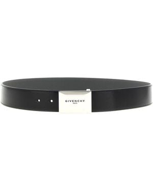 Givenchy Reversible Belt With Plaque Buckle - Black