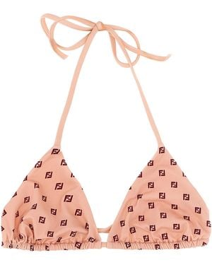 Fendi Micro Patchwork Bikini Top - Pink