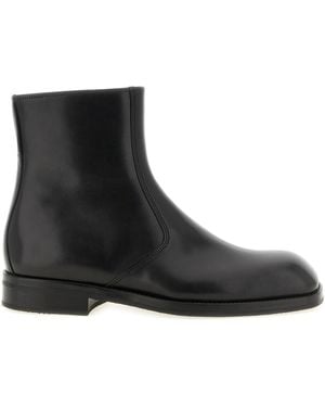 Lemaire Zip Ankle Boots - Black