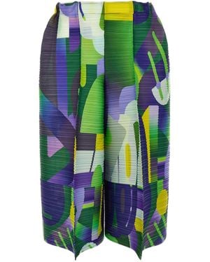 Pleats Please Issey Miyake 'playground' Trousers - Multicolour