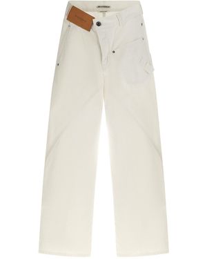 JW Anderson 'twisted Workwear' Jeans - White