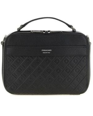 Ferragamo Tracolla Monogram' - Nero