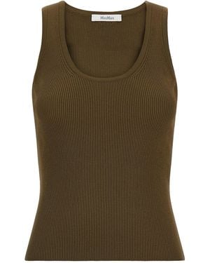 Max Mara 'editta' Top - Green