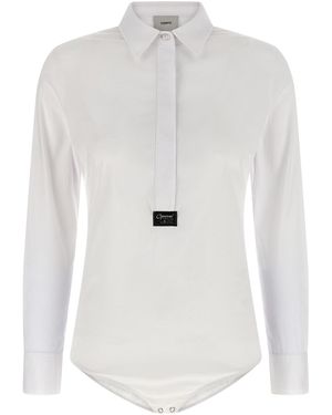 Coperni Hemdbodysuit - Weiß