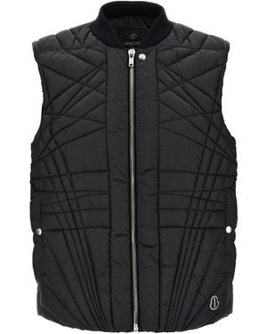 Rick Owens Moncler + 'megapenta Fligt' Vest - Black