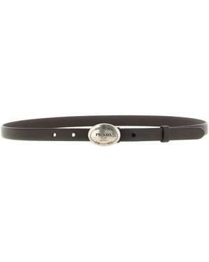 Prada Leather Belt - Black