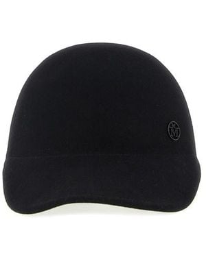 Maison Michel 'tiger' Hat - Black