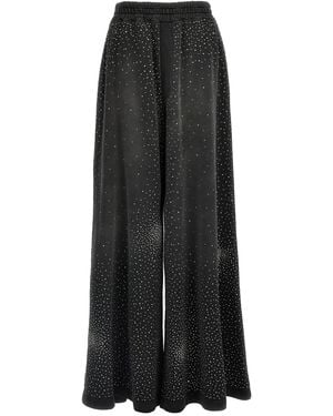 GIUSEPPE DI MORABITO Rhinestone joggers - Black
