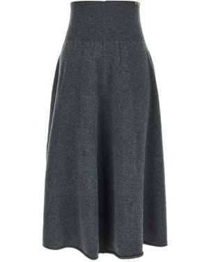 Extreme Cashmere 'n°388 Ease' Skirt - Grey