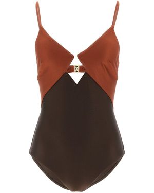 Zimmermann Einteiliger Badeanzug "Aster" - Braun