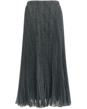 Ermanno Scervino Plissierter Longuette-Rock - Grau