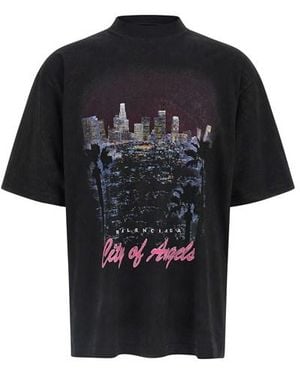 Balenciaga 'city Of Angels' T-shirt - Black