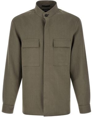 ZEGNA 'oasi Lino' Overshirt - Green