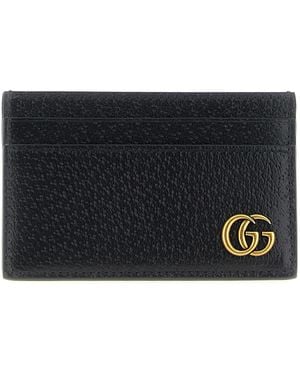 Gucci Kartenetui "Gg Marmont" - Schwarz