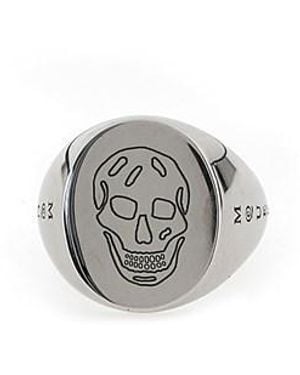 McQueen 'signet' Ring - Metallic