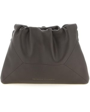 Brunello Cucinelli 'bc Duo' Pouch - Grey