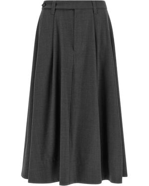 Brunello Cucinelli Wheel Skirt - Grey