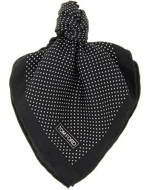 Tom Ford Pochette Da Taschino Seta - Nero