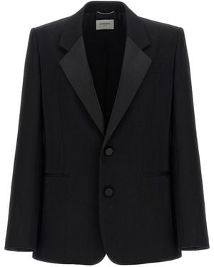 Saint Laurent 'smoking' Blazer - Black