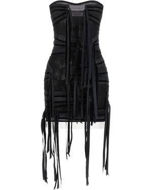The Attico Ribbon Dress - Black