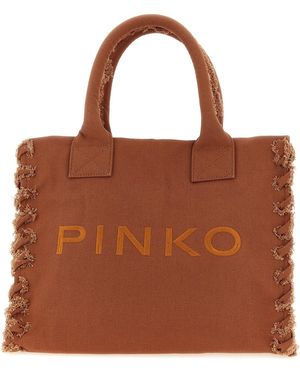 Pinko Medium 'beach' Shopping Bag - Brown