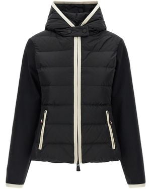 Moncler 'padded Zip-up' Cardigan - Black