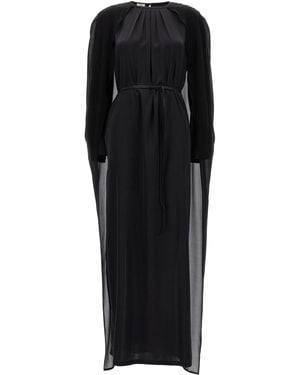 DI.LA3 PARI' Cape Dress - Black