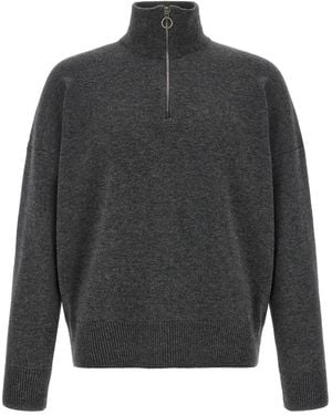 LARMERI STUDIO Half-zip Jumper - Grey