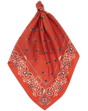 Longchamp Foulard Stampa 'French Bandana' - Rosso