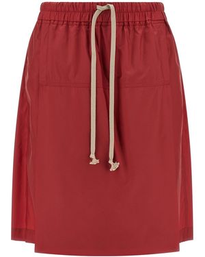 Rick Owens Moncler + 'kiltshorts' Bermuda Shorts - Red