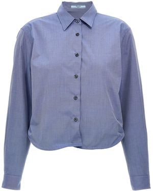 Prada Rüschenhemd - Blau