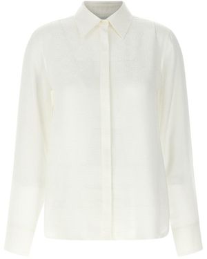 Ferragamo Monogram Shirt Camicie Bianco-Donna