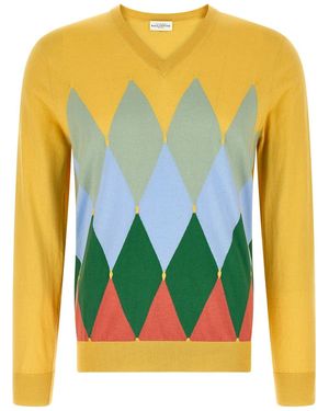 Ballantyne Argyle Jumper - Yellow