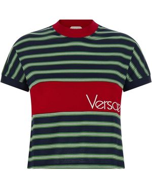 Versace Intarsia T-shirt - Green